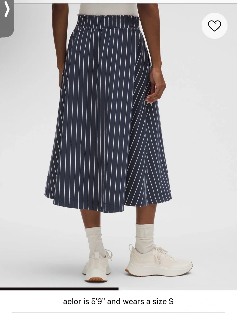 Lululemon Stretch Woven Ruffle-Waist Midi Skirt.
